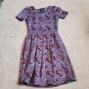 LuLaRoe Amelia Dress with Pockets - floral size S